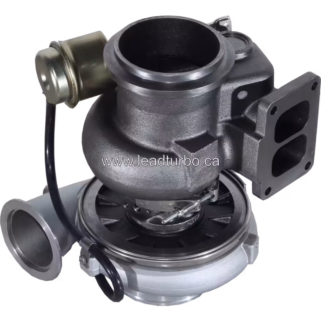 471086-0002 GT4294 Turbocharger Replacement for CAT 345B 3176C bottom 45 degree view