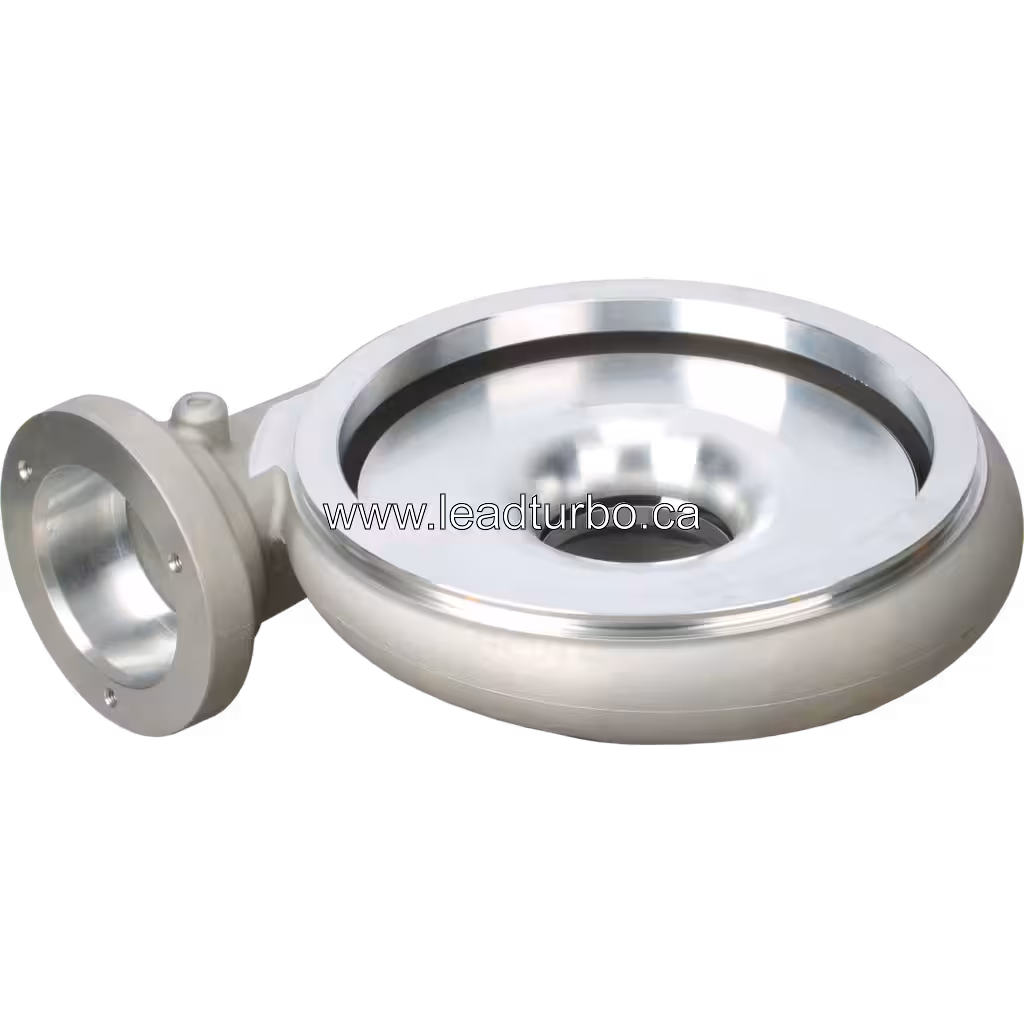 Vista lateral carcasa compresor aftermarket