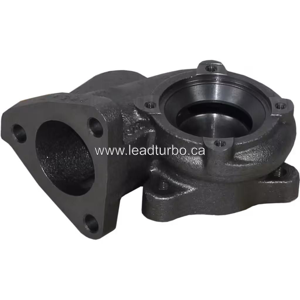 715924-0002 TH Turbine Housing J96 Turbocharger Replacement bottom 45 degree view