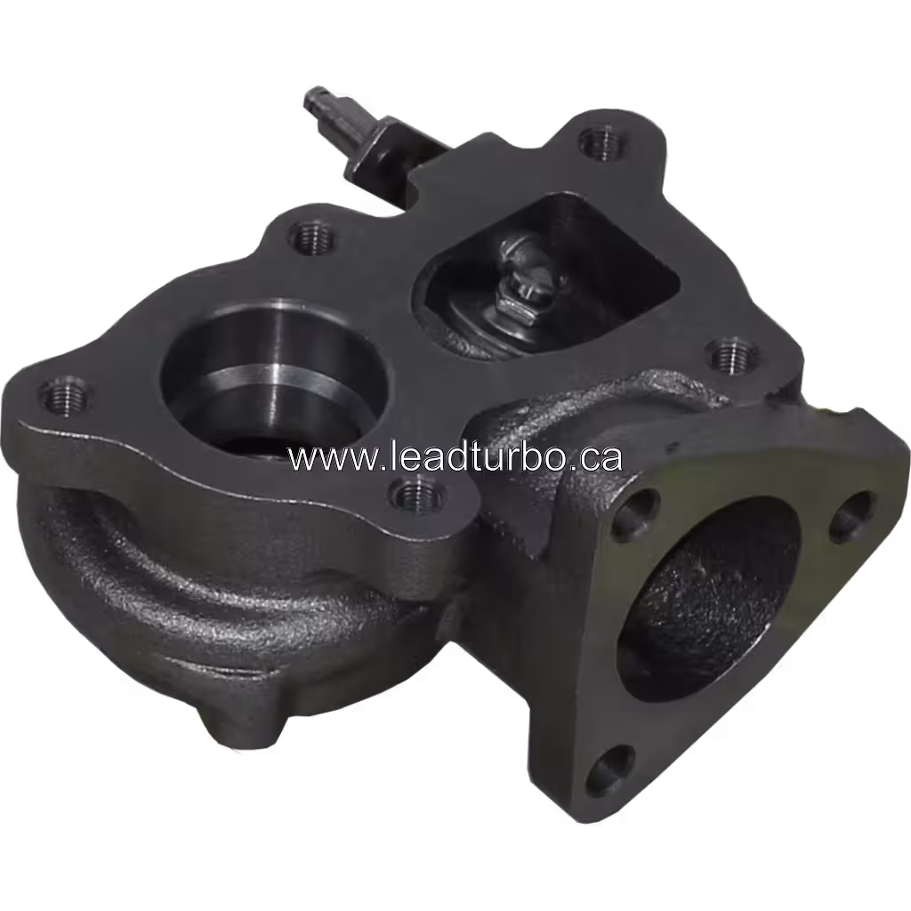 715924-0002 TH Turbine Housing J96 Turbocharger Replacement 45 degree view