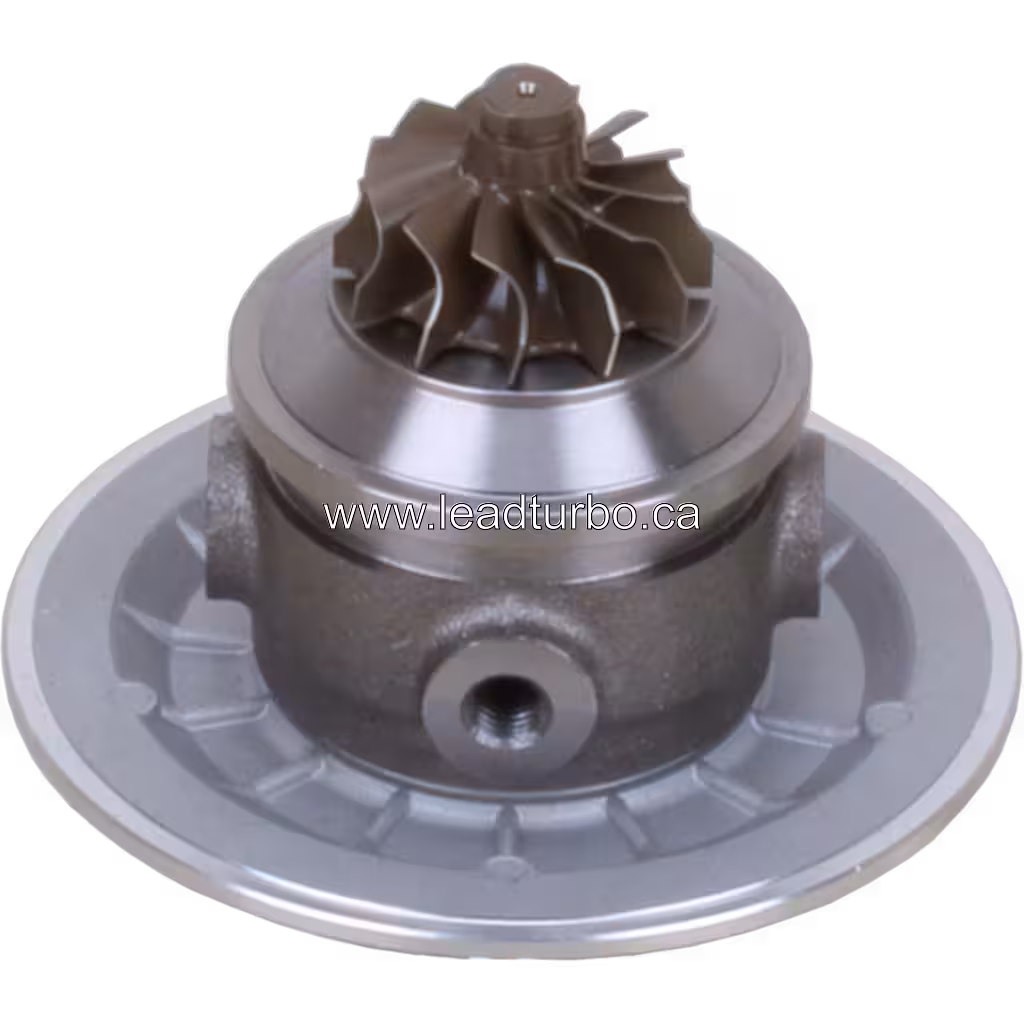 Vista inferior do Core J96 FOR 700273-5002 com roda do turbina e eixo rosqueado