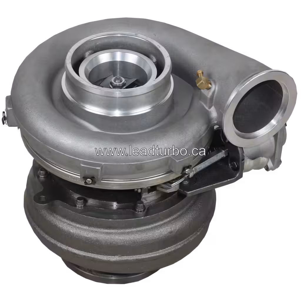 Vista replacement do turbocharger 758204-5007 mostrando a carcaça do turbina cinza