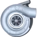 Turbocompresseur 177261 S200S053 vue de face, carter compresseur argenté