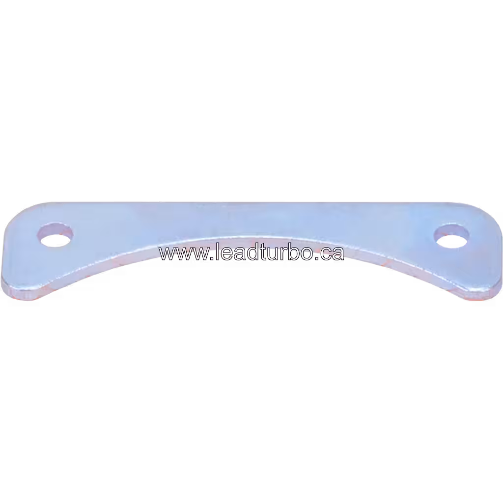 Turbolader Klemmplatte 2840780, silberner metallischer Finish, Ansicht von oben