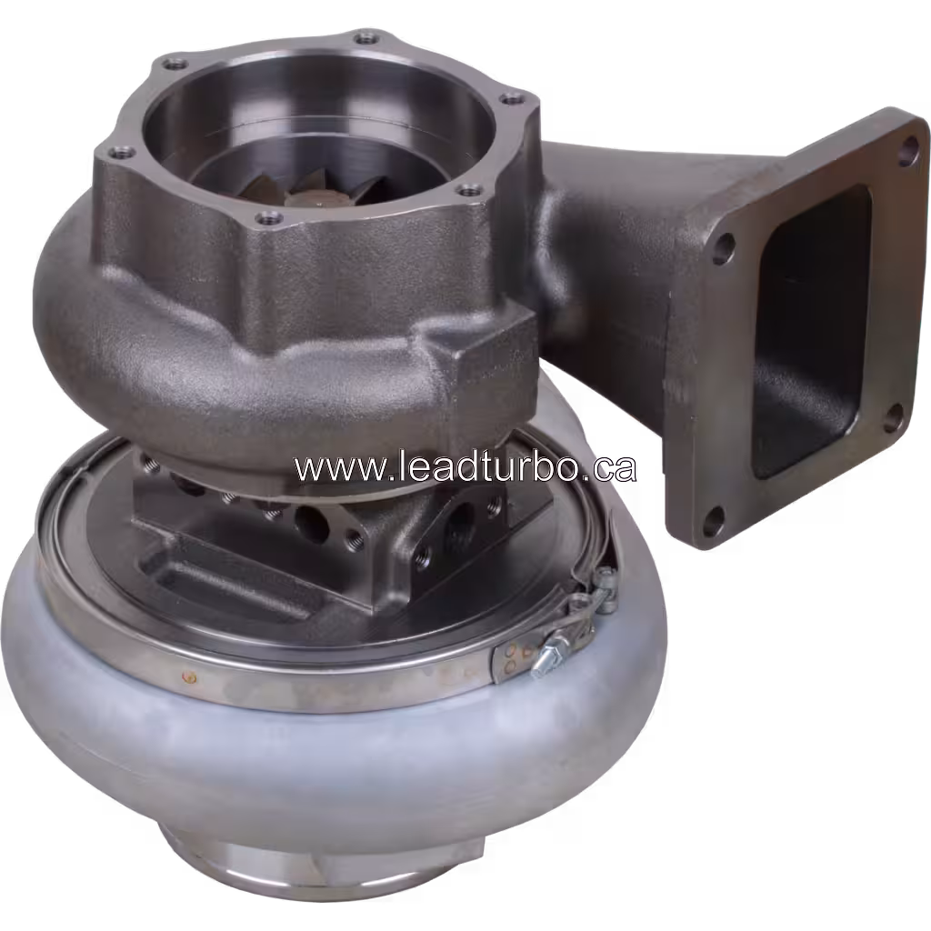Turbocompresor industrial Komatsu con soporte de montaje
