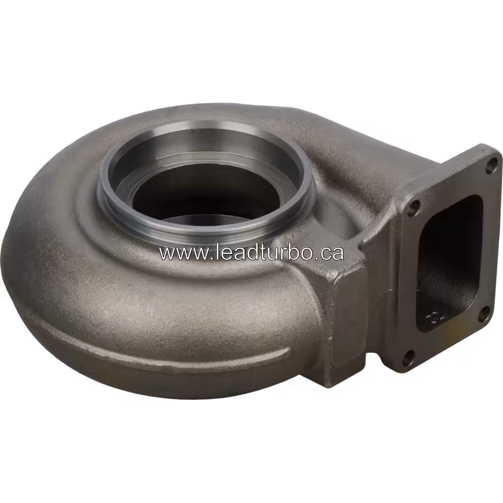 Turbine housing for ONAN 900 DFHC showing rectangular flange and bolt holes
