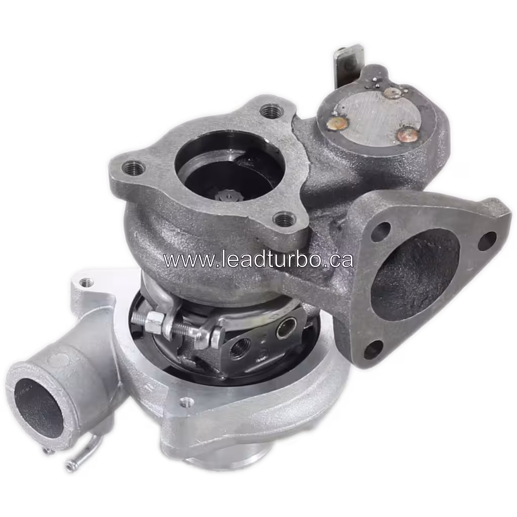 Turbosprężarka 49177-01515 TD04-10T 4 – zamiennik do silnika Mitsubishi 4D56T bottom 45 degree view