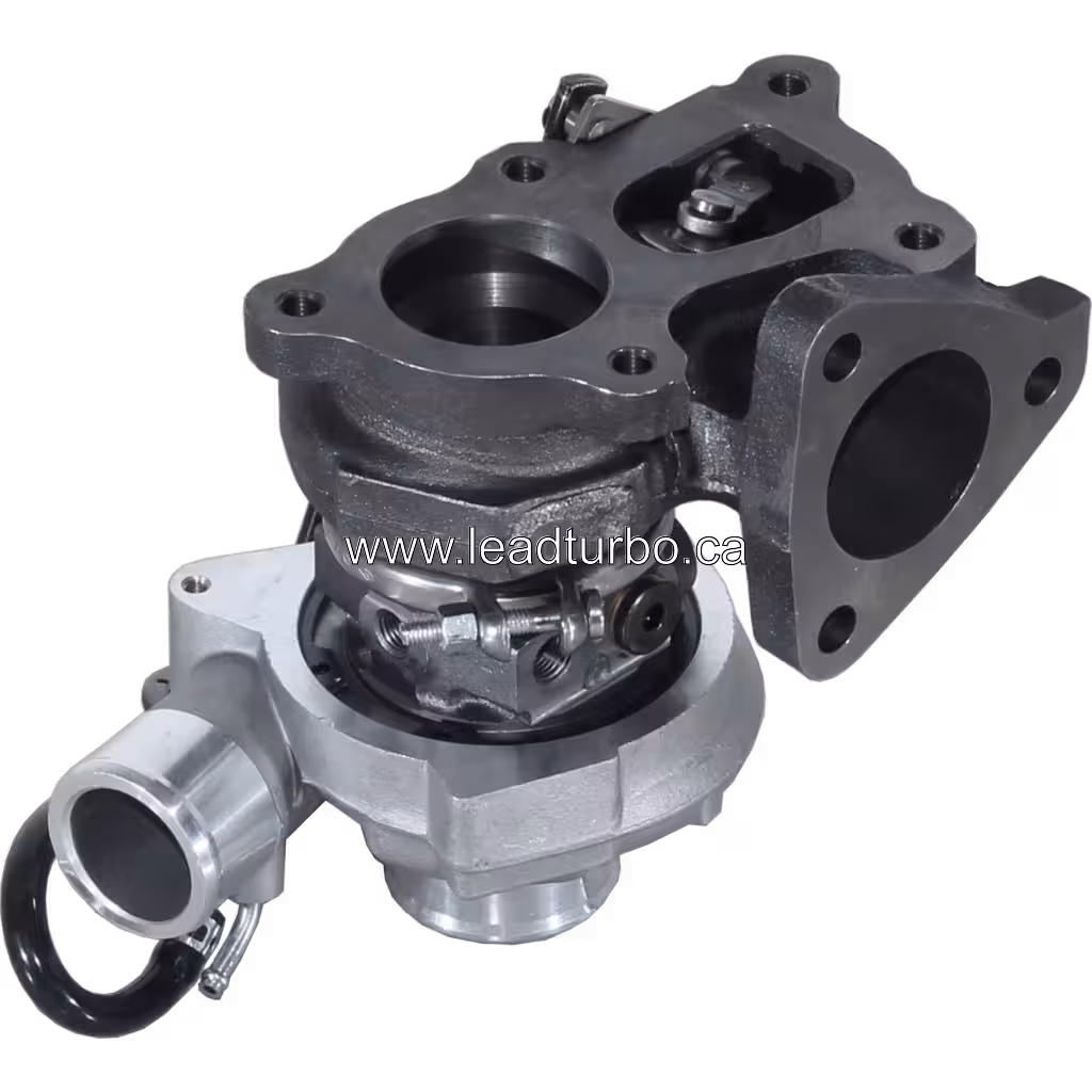 Turbocompresseur de remplacement 282004A201 TF035HM-12T 4 pour Hyundai H1 et Mitsubishi 4D56TI bottom 45 degree view