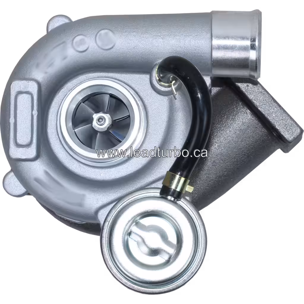 Turbocharger 2674A421 GT2049S com carcaça de turbina preta e compressor prateado