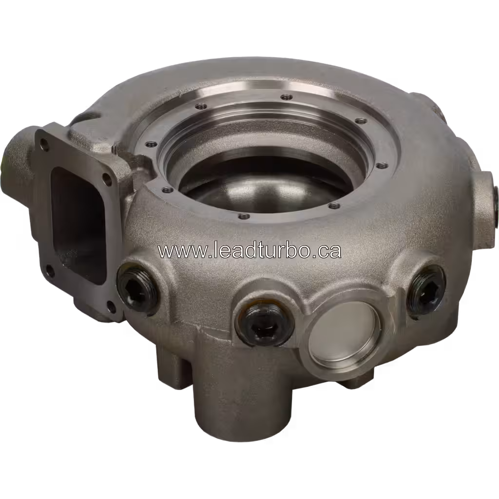 Carcaça de Turbina 466612-0007 TH para Turbo TW9214 CAT bottom 45 degree view