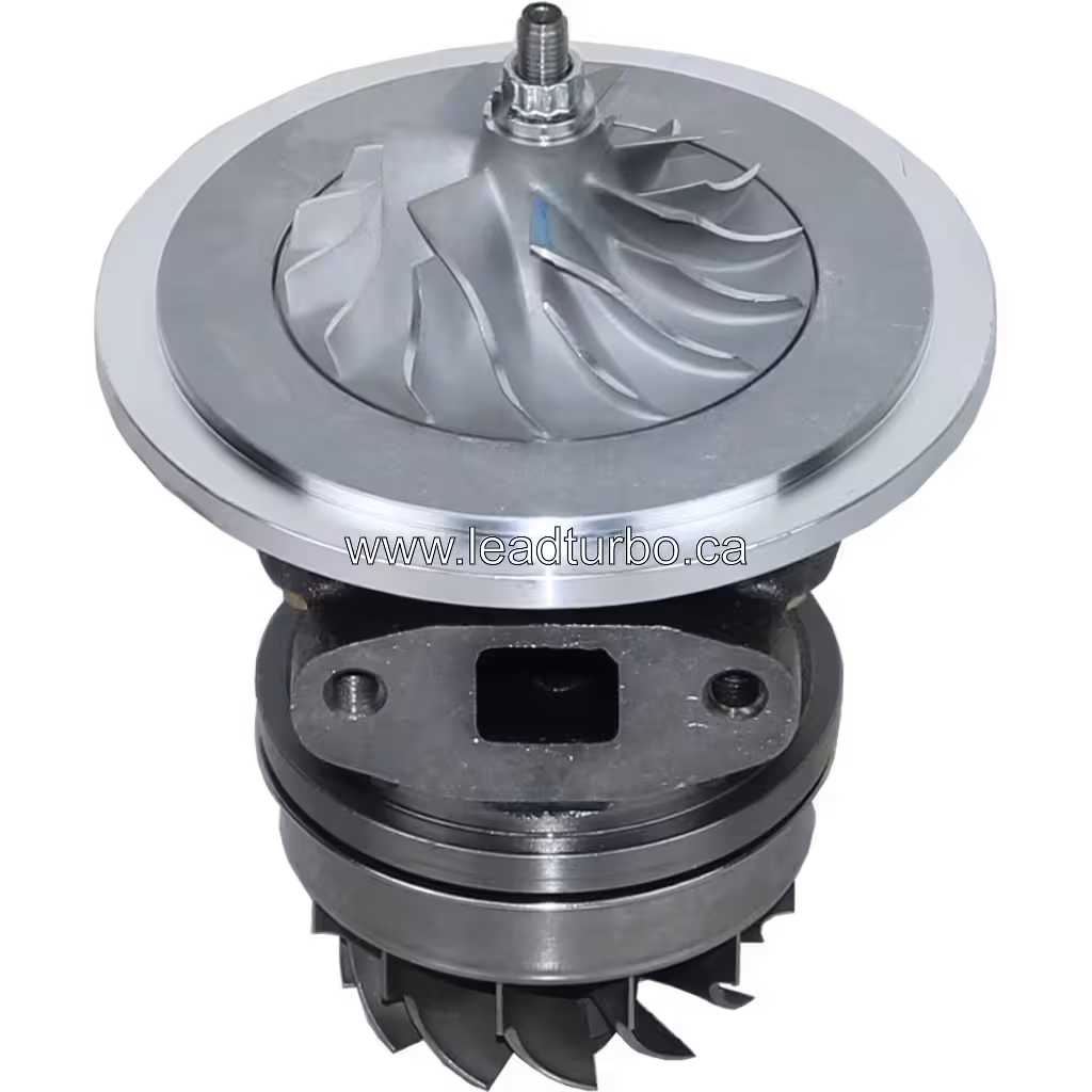 Vue de dessus à 45 degrés du core turbo H1C pour Cummins 4BTA 3.9