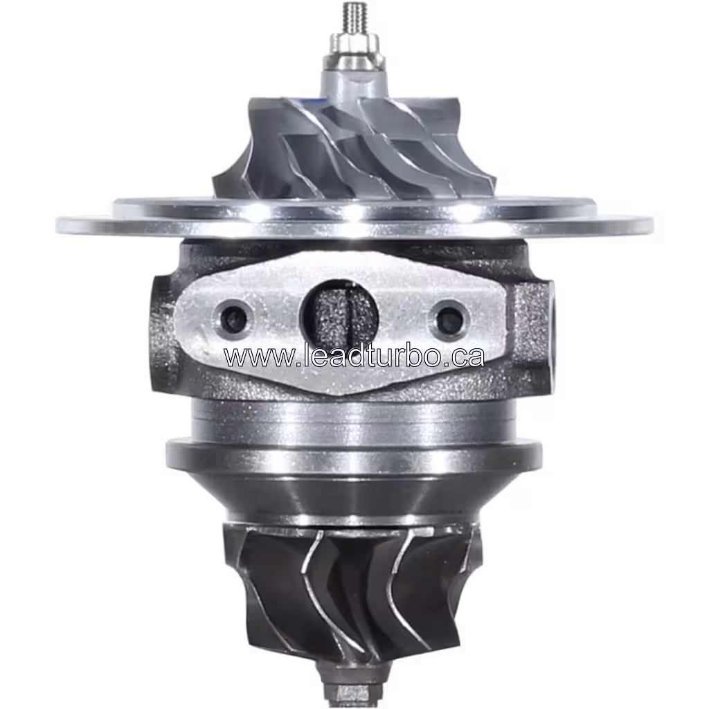 Vista frontal del core de turbocompresor GT2052S 433352-0022 mostrando la rueda de turbina