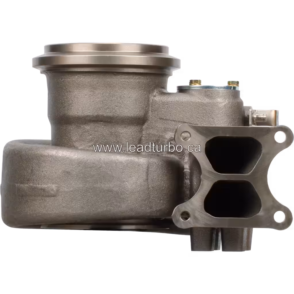 Turbine housing 3506616 HX60W con puerto de escape dual y flange de 4 pernos