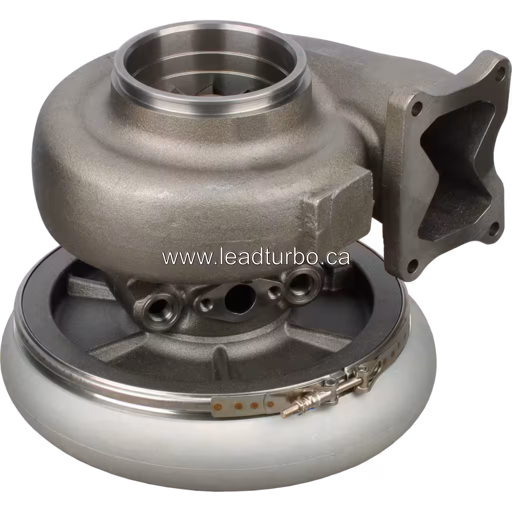 Turbosprężarka 4309261 zamiennik do Cummins QSV91 bottom 45 degree view