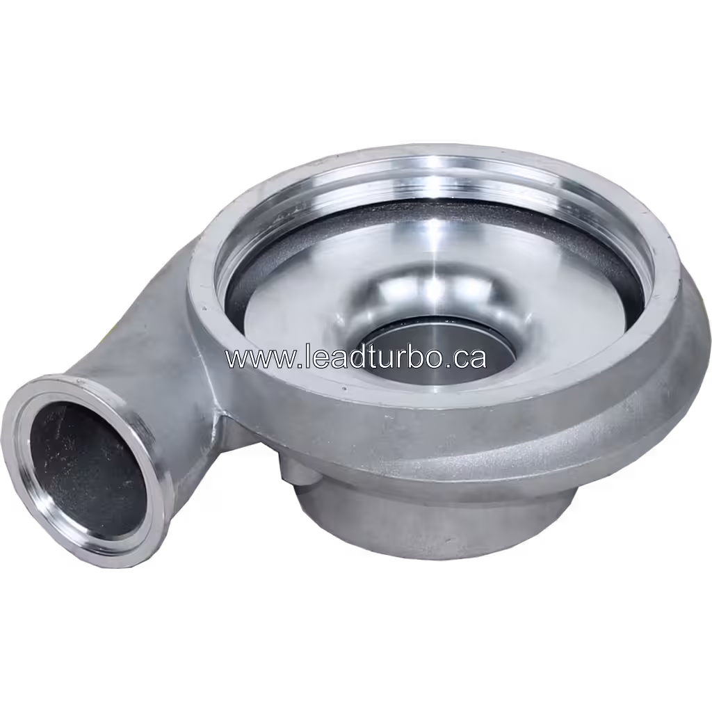 Loge de compresseur 3591006 pour turbo HX35W Cummins bottom 45 degree view