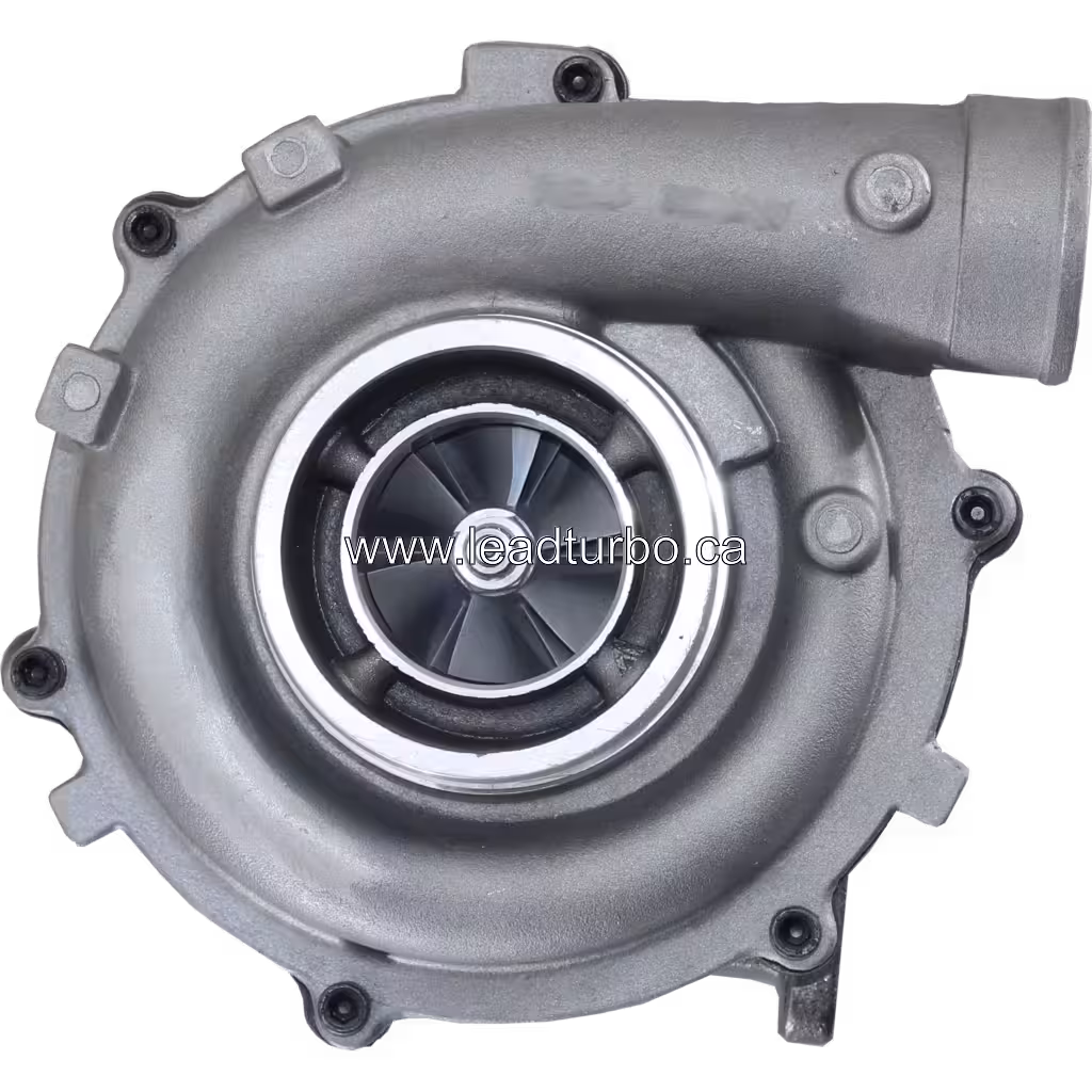 Detalle de la carcasa del turbocompresor DT466