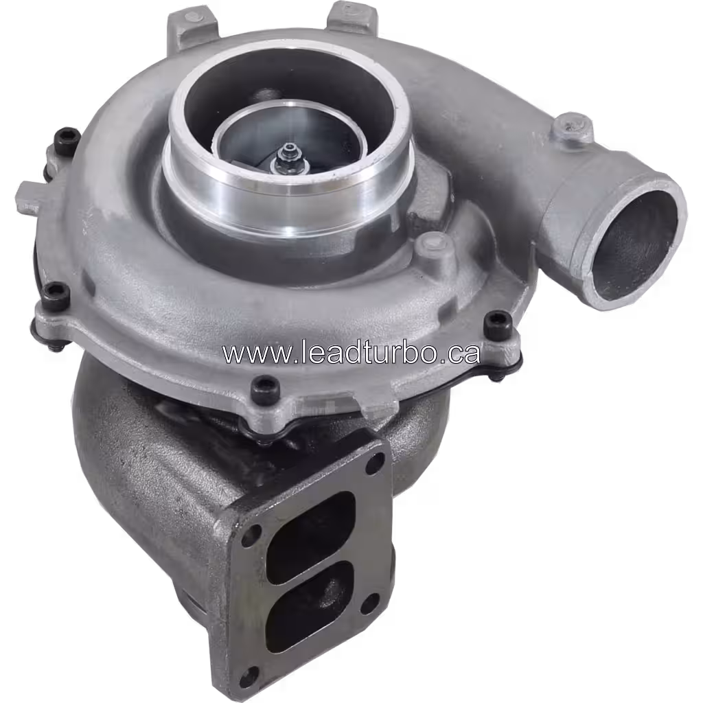 Vista lateral del turbocompresor para International 4700