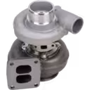 Vue de dessus à 45 degrés du turbocompresseur 177258 avec sortie compresseur