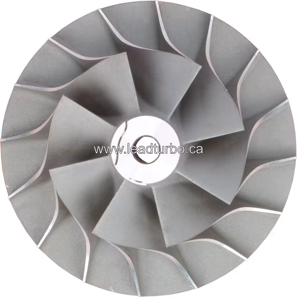 Коло компресора FOR 6506-21-5010 CW для KTR90-232E: фронтальний вигляд сірого металевого диска з радіальними лопатями
