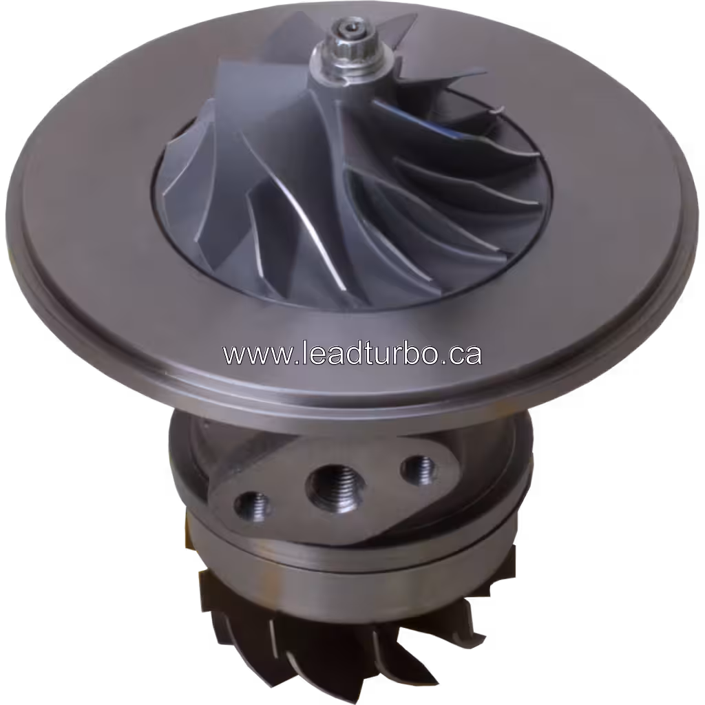 Vue de dessus à 45 degrés du core 4031321 avec carter central et roue compresseur