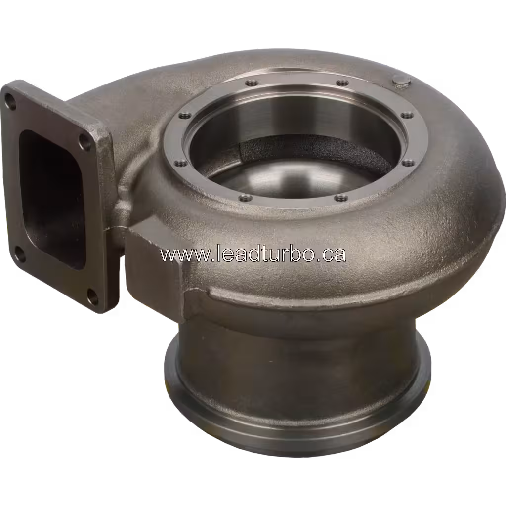 3591171 Turbinengehäuse HX83 Turbolader Ersatz für Cummins QSKV60 bottom 45 degree view