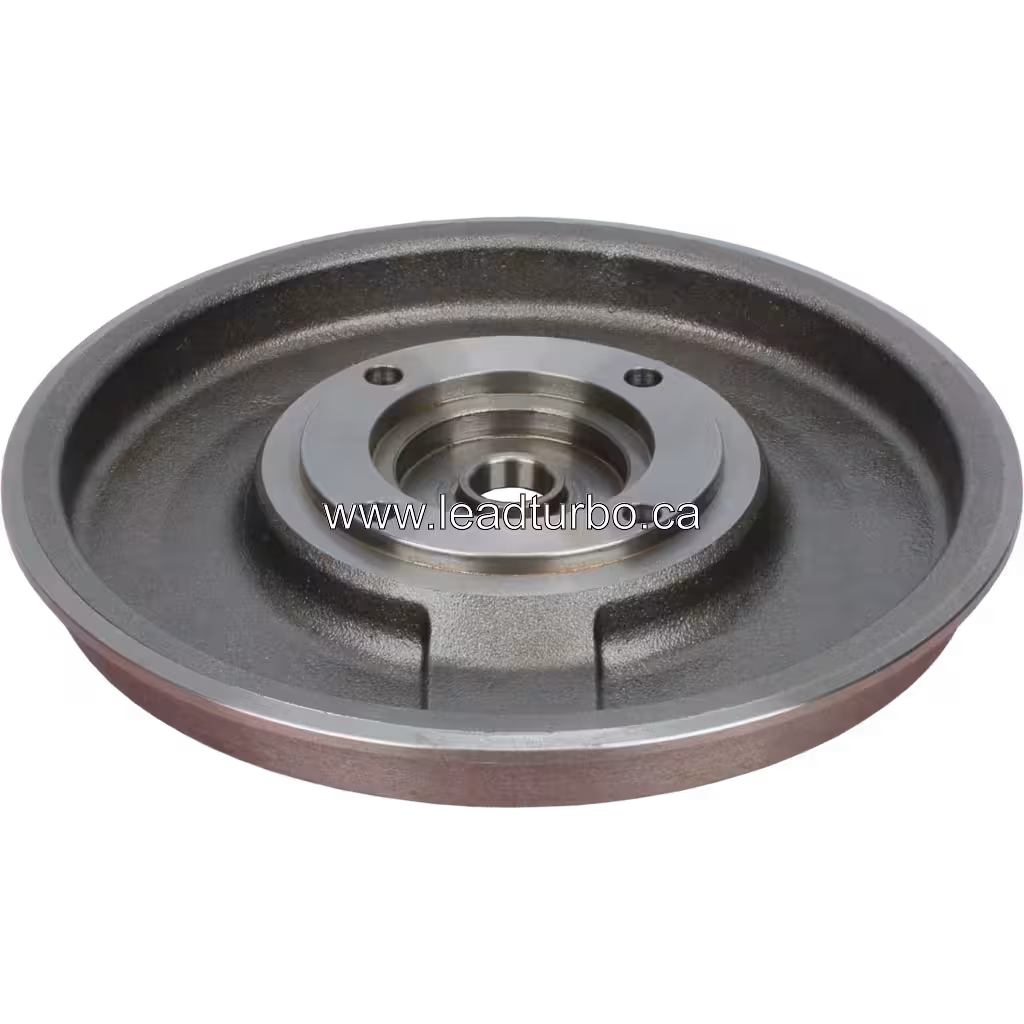 3594117 BP Rückplatte für HX80 Turbolader (Cummins KTA19) bottom 45 degree view