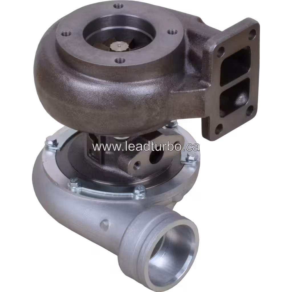 S200 Turbolader 04259315KZ, Ansicht von unten, sichtbare Montagehalterung und Dichtung