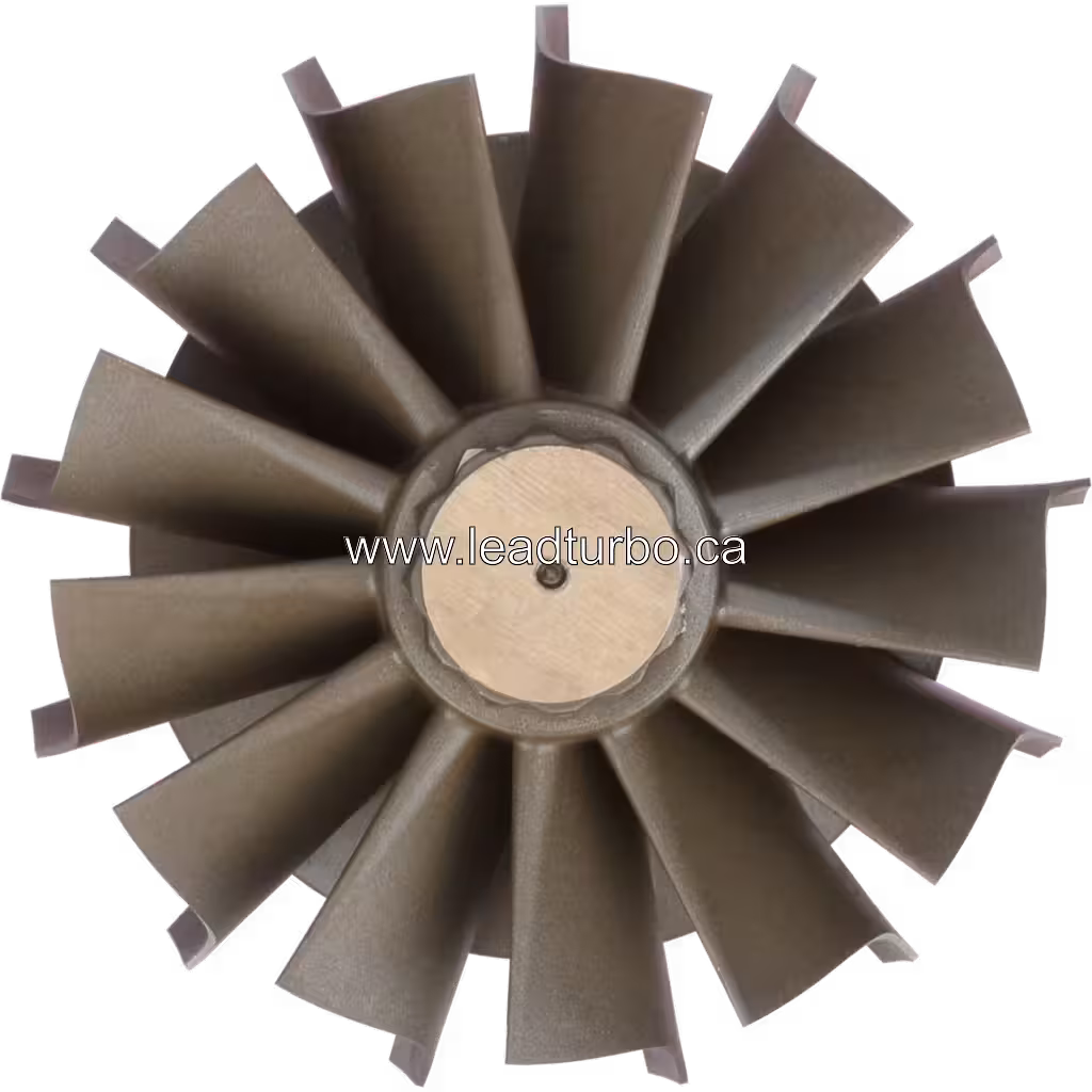 Roue de turbine HX83 3535721-CAST-2 pour Cummins QSK60 Marine top view