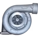 Turbosprężarka 3529718 HC5A widok z przodu
