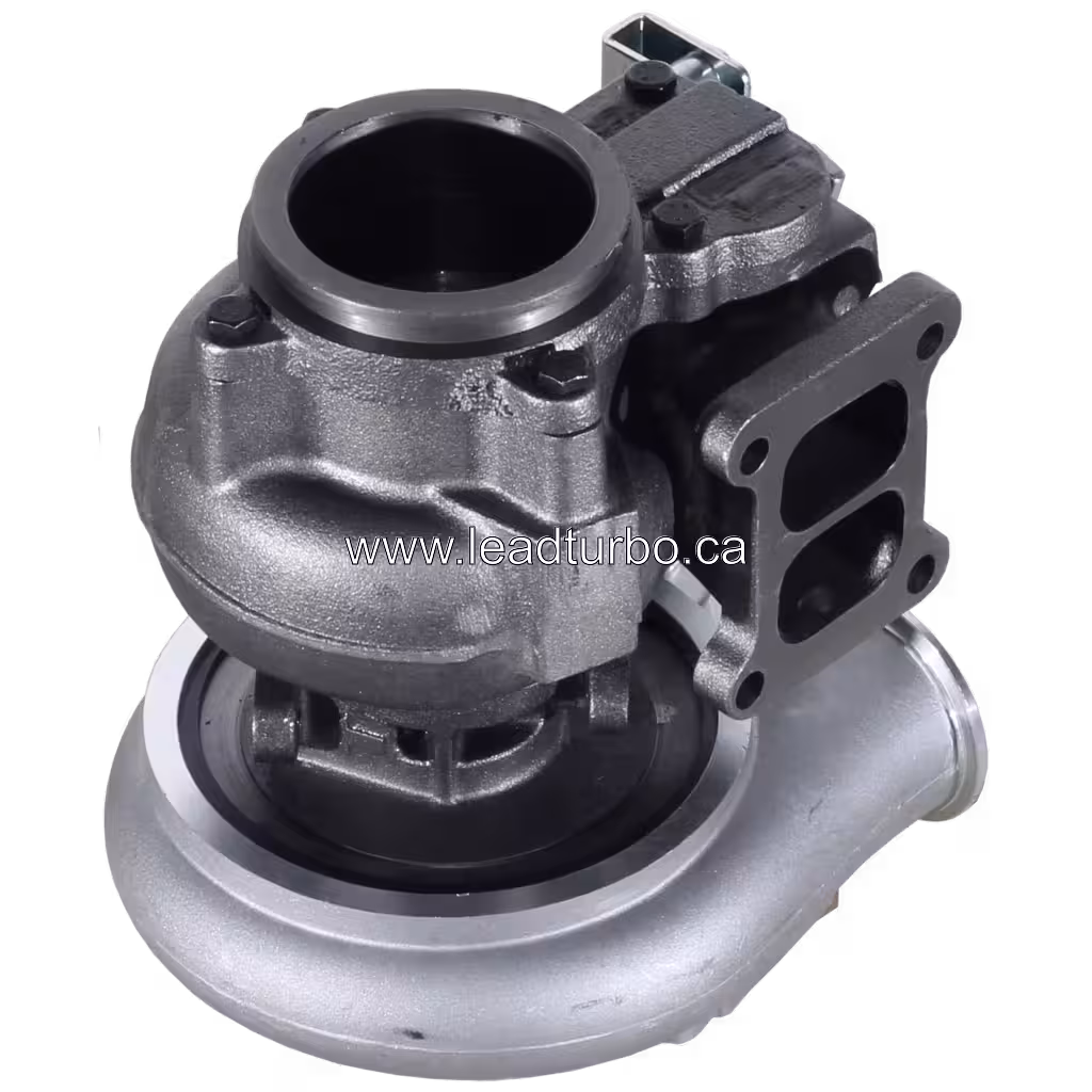 Turbosprężarka 4038003 HX40W zamiennik do Cummins 6CT bottom 45 degree view