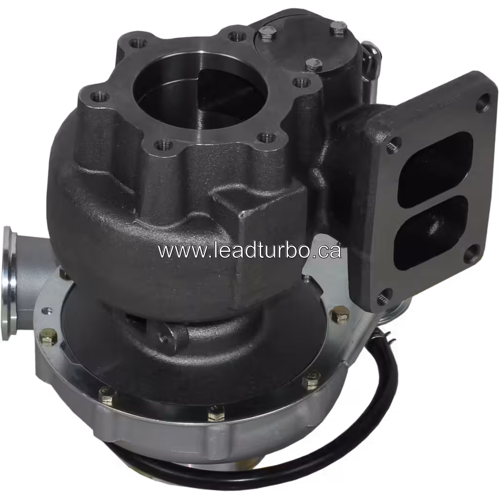 3596693 HX50W Turbocharger para IVECO Cursor 13 360HP bottom 45 degree view