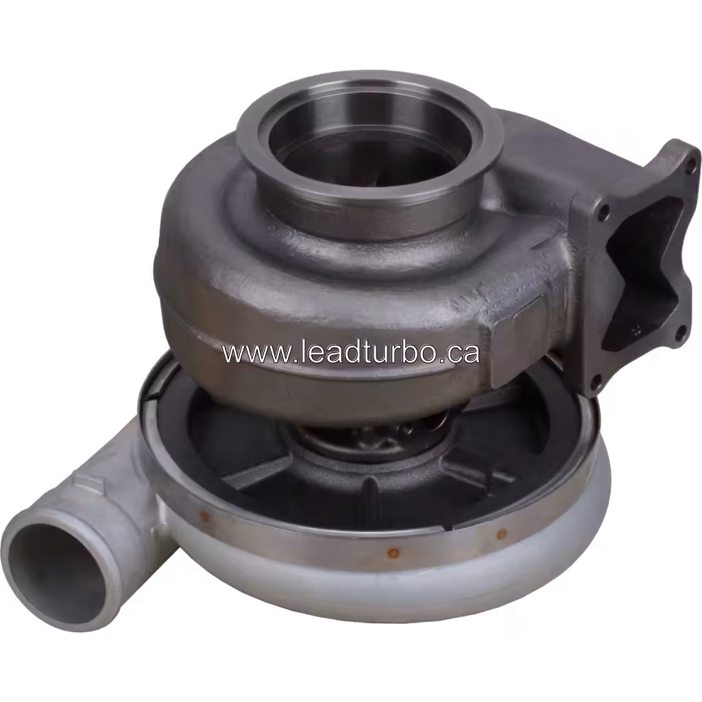 Турбокомпресор 4025150 HX82 для Cummins QSK23 G3 bottom 45 degree view