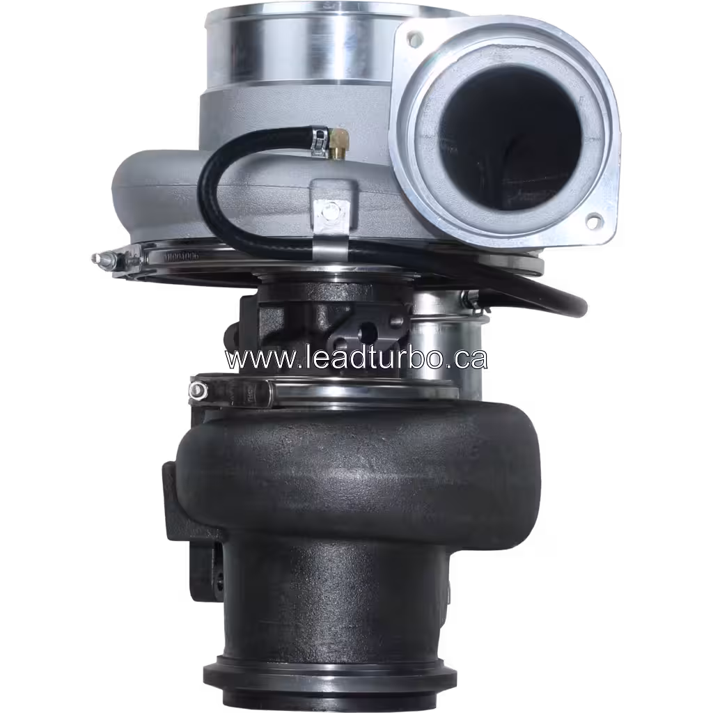 Turbosprężarka 0R6833 BTG7506 widok z przodu do silnika CAT C15