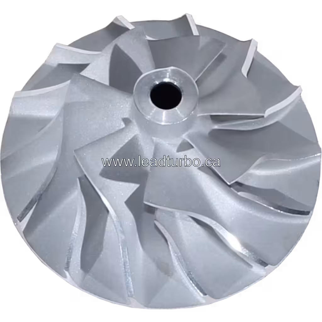 3521863 H1C Compressor Wheel for Cummins 4BTA Turbocharger 45 degree view