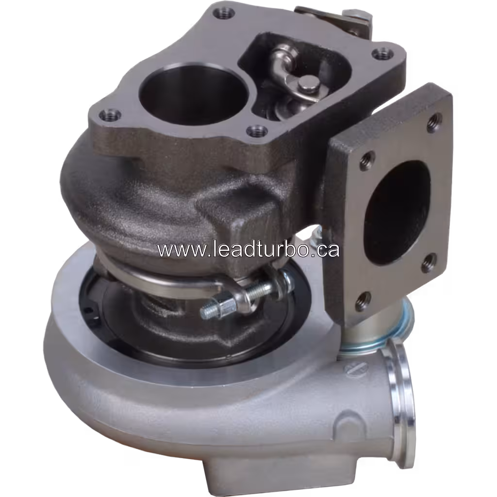HE211W turbocharger assembly with compressor and turbine housing