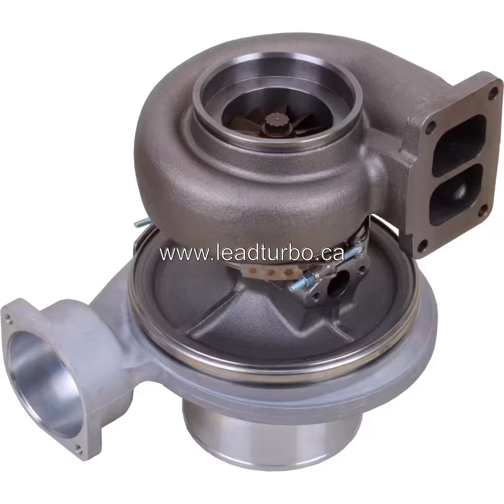 Турбокомпресор 167053 S4DSL-031 заміна для CAT 3406 bottom 45 degree view