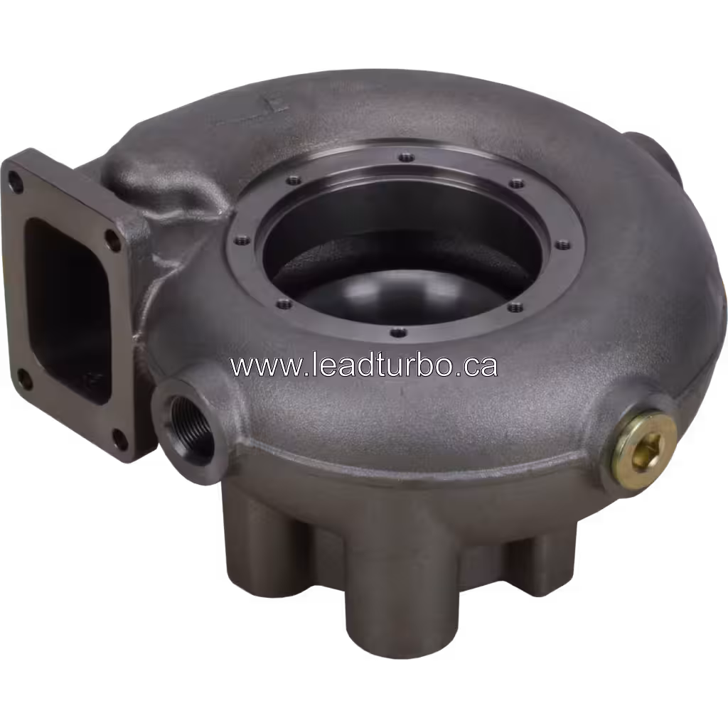 2843504 HX80M Turbine Housing for Cummins Marine K19 Turbocharger bottom 45 degree view