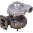 Turbo 6207818330 TA3137, vista replacement a 45 graus mostrando a entrada do compressor polida