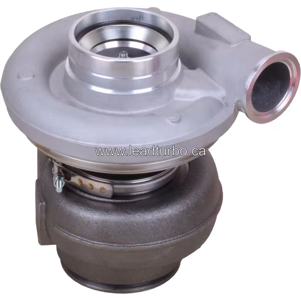 Vista lateral del turbocompresor para Renault Trucks MD11