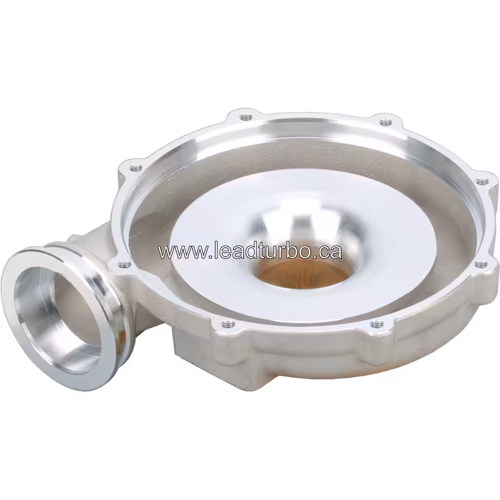 Volvo Penta KAMD32 compressor housing bottom 45-degree view