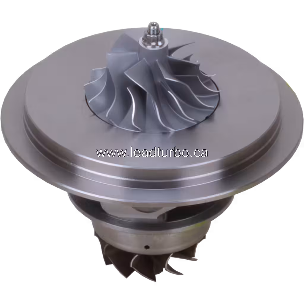 Vista replacement a 45 grados del core de turbocompresor B2G003 con eje central