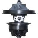 Vista frontal del core HX80 3594200 con rueda de compresor plateada para Cummins KTA19