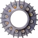 Turbolader Nozzle Ring Assy FOR VF40A132 NRA, metallische Oberfläche