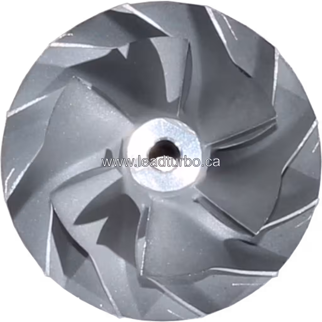 Compressor wheel 702492-0001 com design de pás radiais e furo central de montagem