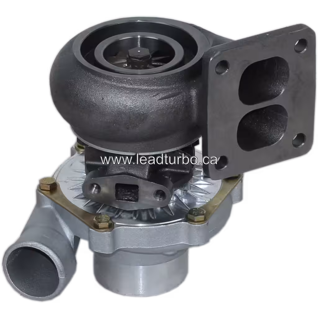 Турбокомпресор 466334-0004 (TA3401) для John Deere 4239T bottom 45 degree view