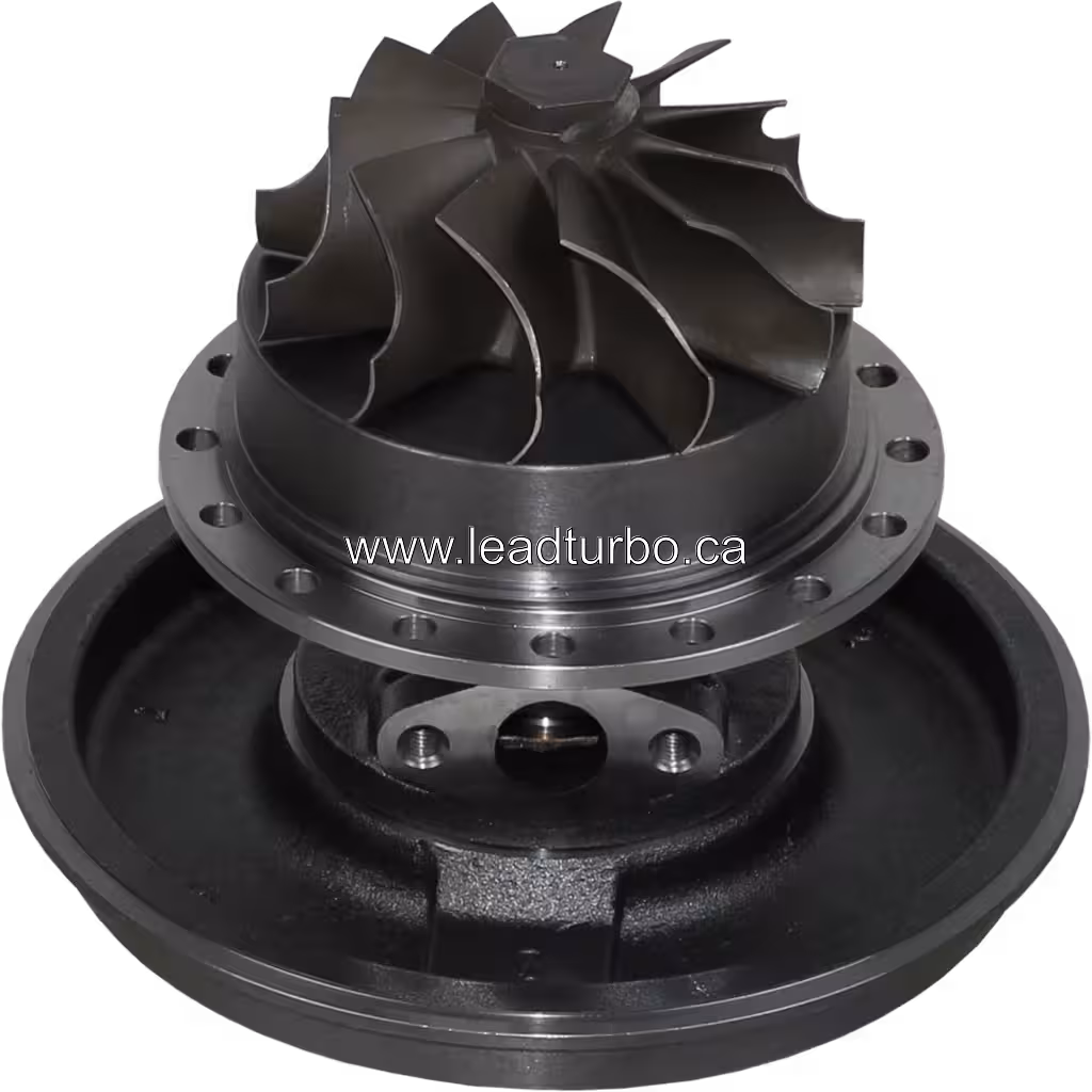 Core турбокомпресора 3594200 HX80 для Cummins KTA19 bottom 45 degree view