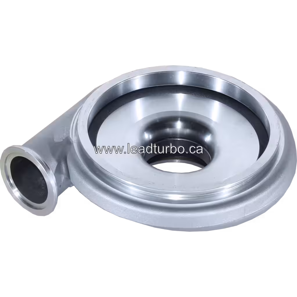 Obudowa sprężarki turbosprężarki do Scania DC09 - Zamiennik bottom 45 degree view