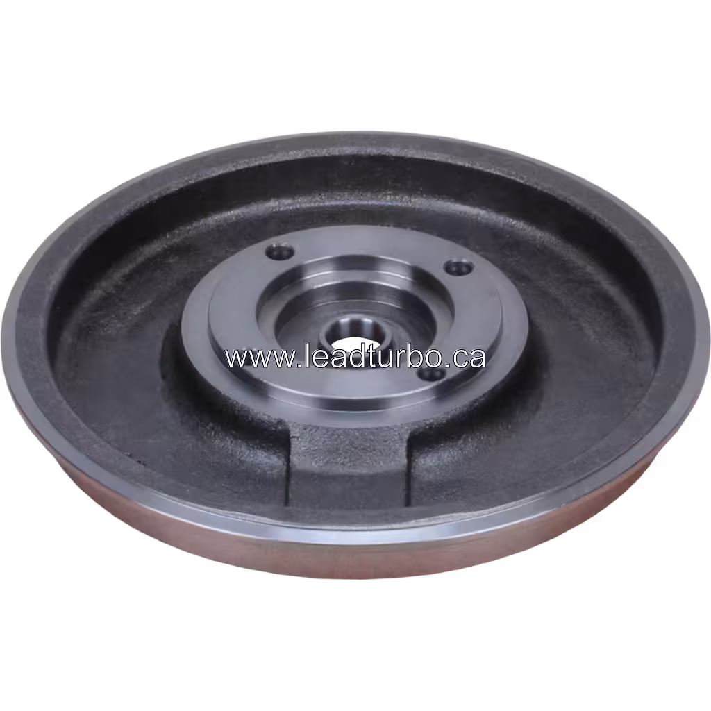 Vista inferior a 45 graus da placa traseira FOR 3594117 BP com flange de montagem