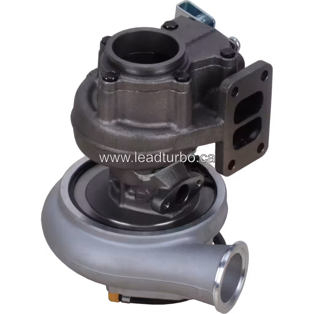 Turbosprężarka 4025327 HX35W zamiennik do Cummins 6B i 6BTAA bottom 45 degree view
