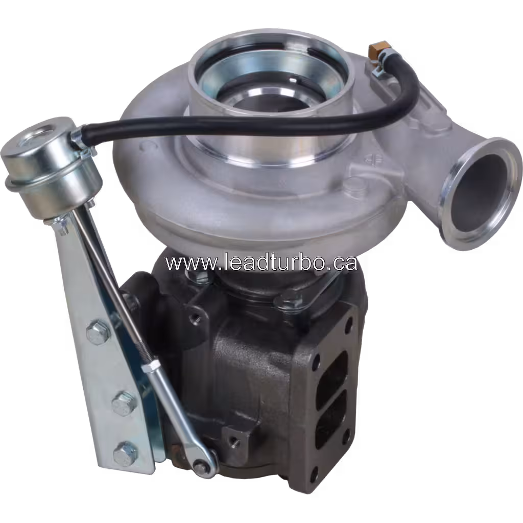 Turbosprężarka 4025327 HX35W widok z tyłu z siłownikiem